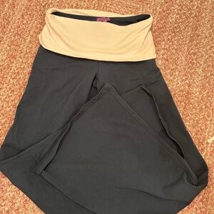 edikted 2 toned foldover pants